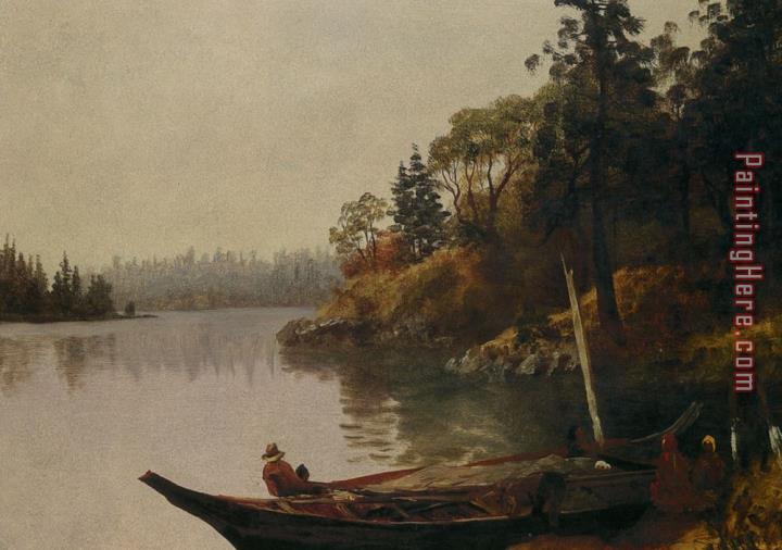 Albert Bierstadt Fishing on The Northwest Coast